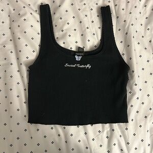 Black, tank top, brand forever 21